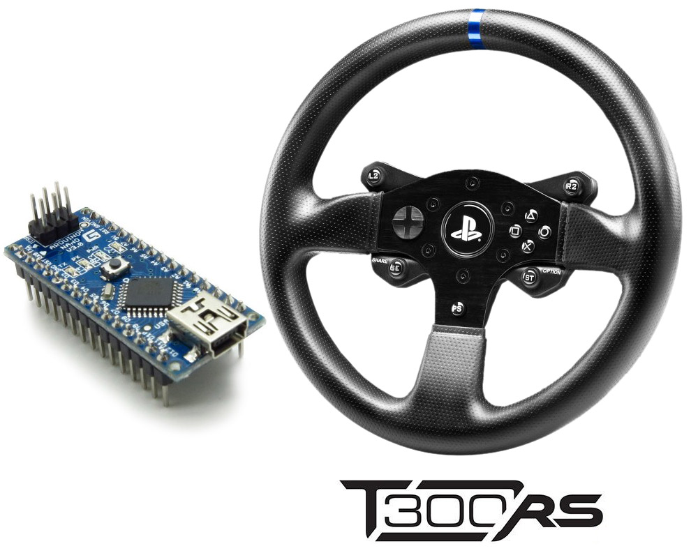 Emulating T300 PS rim with Arduino